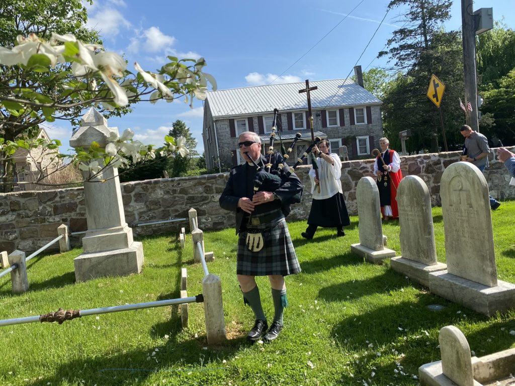 "Beating of the Bounds," Bangor Church, Narvon